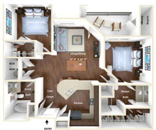 The Sycamore P-2 floor plan